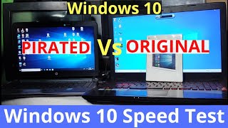 original vs pirated window 10 speed test  How to check Windows Genuine or Cracked [upl. by Nyladnar]