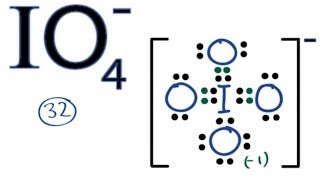 IO4 Lewis Structure How to Draw the Lewis Structure for IO4 [upl. by Eimot]