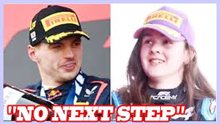 F1 Academy star Abbi Pulling responds to Max Verstappens quotno next stepquot criticism [upl. by Ertsevlis]