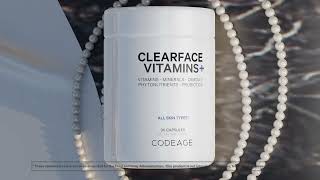 Codeage Clearface Skin amp Pimples Supplement  Multivitamins Niacin amp Zinc  90 Capsules [upl. by Rossie]