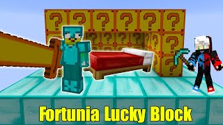 MINI GAME  FORTUNIA LUCKY BLOCK BEDWARS  CUỘC HỖN CHIẾN KỊCH TÍNH CỦA NOOB TEAM [upl. by Smallman827]