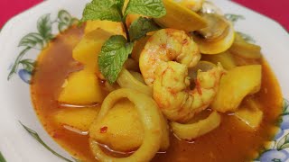 Guiso de patatas a la marinera 🍲🥔🦐 comohacer recetasfaciles [upl. by Royden]