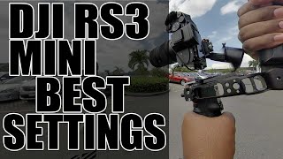 DJI RS3 Mini Best setting for smoother footage [upl. by Falkner]