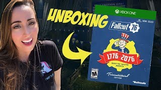 FALLOUT 76 Tricentennial Edition UNBOXING Xbox One [upl. by Laurette997]