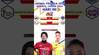 Jadwal Proliga 2024 Hari ini  Minggu 16 Juni 2024 volleyball proliga2024 proliga [upl. by Atekal]