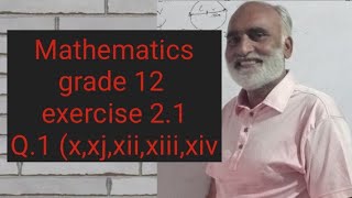 Mathematics grade 12 exercise 21 Q1 xxixiixiiixiv [upl. by Enyamert]