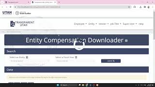 Entity Compensation Downloader  Transparent Utah [upl. by Maudie]