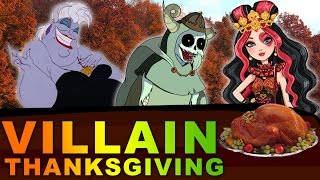 Disney Evil Villains amp Their Favorite Thanksgiving Food  Ursula Lizzie Hearts Lich amp More [upl. by Lucais258]