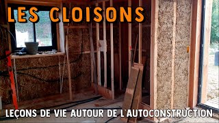 Autoconstruction en paille 116 – LES CLOISONS [upl. by Deeanne]