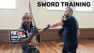 Filipino Martial Arts Sword Training With Pintados [upl. by Muncey]