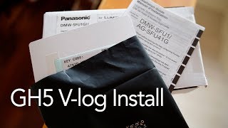 GH5 vlogL install and in camera LUT monitoring [upl. by Lanrev]