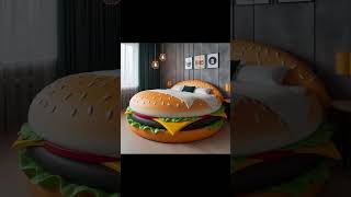 Modern Bedroom Designs  Burger Shaped Beds shorts youtubeshorts trending viralvideo home fyp [upl. by Edas800]