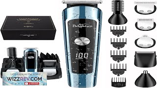 Brightup Beard Trimmer for Men IPX7 Waterproof Mens Grooming Kit with Cordless Review [upl. by Drahsir]