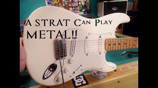 Fender STRAT CAN DO METAL HOLY DM Stratocaster [upl. by Yruama151]