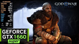 GTX 1660 SUPER on God of War Ragnarok  1080p Performance Test [upl. by Ojybbob321]