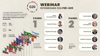 Webinar Integridade ESG PréG20 [upl. by Aipmylo933]