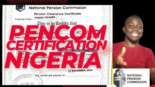 HOW TO GENERATE PENCOM CERTIFICATE IN NIGERIA  PENSION CLEARANCE CERTIFICATE [upl. by Lena]