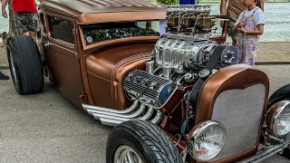 Car Show Hot Rods Rat Rods Modern Muscle Cars [upl. by Burrell748]