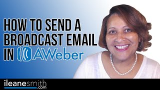 AWeber Tutorial How To Use the Broadcast Email Editor DragandDrop Feature [upl. by Aener]