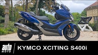 Kymco Xciting S 400 i 2018 Essai POV Auto Moto Magazine [upl. by Moia]