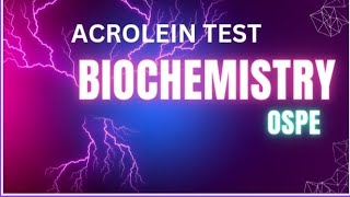 Emulsification ACROLEIN Test  First year Biochemistry [upl. by Seyah661]