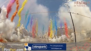 14ª Mascletà Fallas 2017  Pirotecnia Vulcano [upl. by Adnarram]