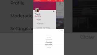 How to CHANGE LANGUAGE in PARLER app [upl. by Langan]