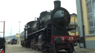 La locomotiva 740278 restaurata al Museo dei Trasporti 28032018 [upl. by Erleena]