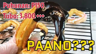 GAWIN ITO SA 14 KILO NG KAMOTE  MALIIT na PUHUNAN MALAKI ang KITA  CAMOTE CHURROS [upl. by Eenrahc]