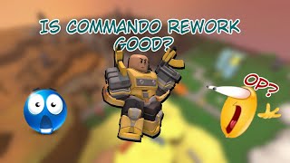 New COMMANDO REWORK Review Is it good now  Roblox TDS [upl. by Aisemaj]