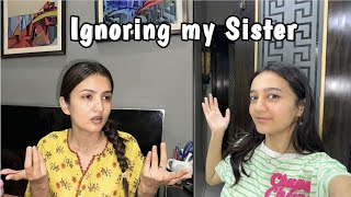 Ignoring my sister For 24 hours Challenge  Rabia Faisal  Sistrology [upl. by Olleina]