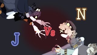 J Vs N Fight Animation [upl. by Carli]