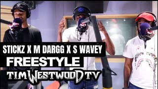 Stickz x M Dargg x S Wavey  freestyle CapitalXtra TimWestwoodTV GBG150 [upl. by Avan]