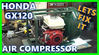 RolAir Air Nailer Compressor Honda GX 120 Air Compressor Repair  Full ServiceCarbValve Check [upl. by Naed840]