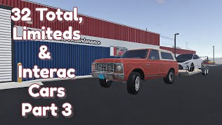 32 Total Limites amp Interac Cars Greenville Update  Part 3 [upl. by Oleg]