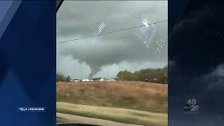 PHOTOS Likely tornado hits Little Flock [upl. by Haisi]