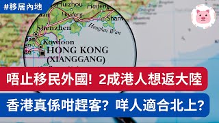 香港真係咁差？除咗3成人想移民，仲有2成人想定居內地！邊啲人最適合返大陸？北上理由是甚麼？ 北上消費 港人北上 港人移民 [upl. by Aranaj]