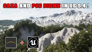 Create Huge Landscape with Gaea And PCG Biome in Unreal Engine 54 [upl. by Aerdnwahs]