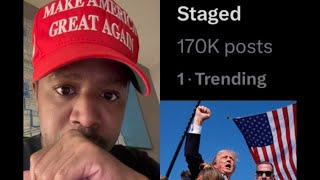 BREAKING Trump shooting as STAGED  The left is claiming it was staged SICK amp DISGUSTING [upl. by Lerraj]