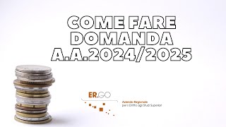 ERGO  Domanda online matricole Anno Accademico 20242025 [upl. by Yauqram]