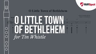 O Little Town of Bethlehem Tin Whistle Tab [upl. by Arlinda]