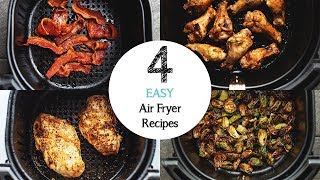 4 EASY Air Fryer Recipes for beginners [upl. by Ahsinet321]