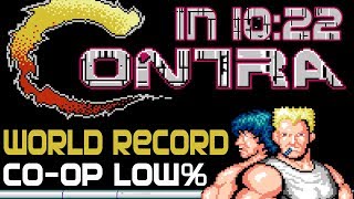 World Record Contra Low in 1022 Coop  Best speedruns of all time [upl. by Branscum]