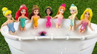 Looking For Disney Princess Mix Rainbow Dress 9 MYSTERY SURPRISES Dolls Satisfying Video ASMR [upl. by Daht]