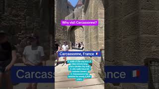 Carcassonne France  first signs of settlement in this region have been dated to about 3500 BC [upl. by Gorlin]