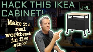 IKEA cabinet hack  five steps to make it a real workbench [upl. by Adonis]