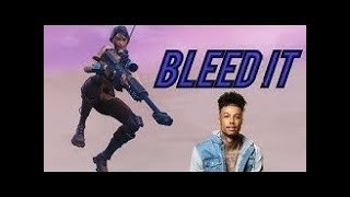 BLUEFACE  BLEED IT Fortnite Montage [upl. by Neelrac53]