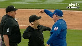 Buck Showalter ejected for first time as Mets manager  New York Post Sports [upl. by Owades]