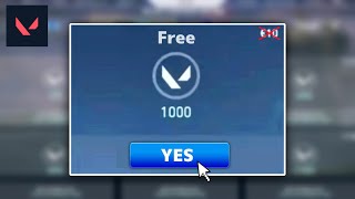 Free 1000 Valorant Points Free Battle Pass [upl. by Jillane]