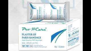 Plaster of Paris Bandage how to apply and use POP  Jajoo Surgical [upl. by Eimmac285]